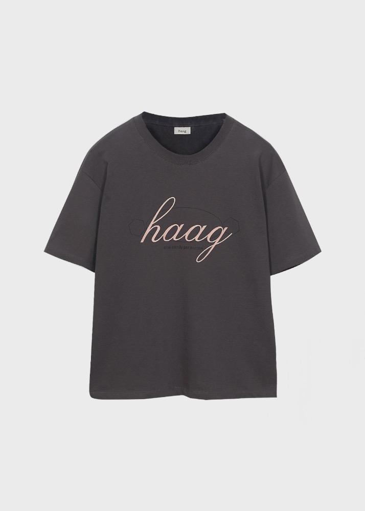 4th) a haag box t-sh (charcoal)