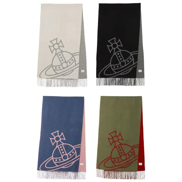 24FW Vivienne Westwood Reversible 비비안웨스트우드 리버시블 울 머플러 4컬러 2404148088