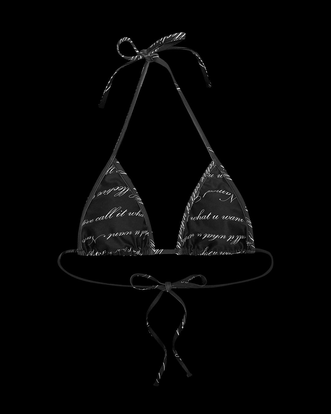 CONFESSIONS BIKINI TOP BLACK - XS