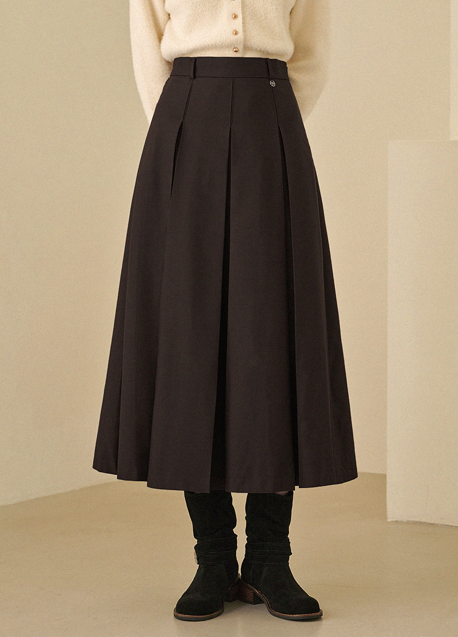 미케네 [25-36] Sensible Pleats Long Skirt 센시블 플리츠 롱 스커트