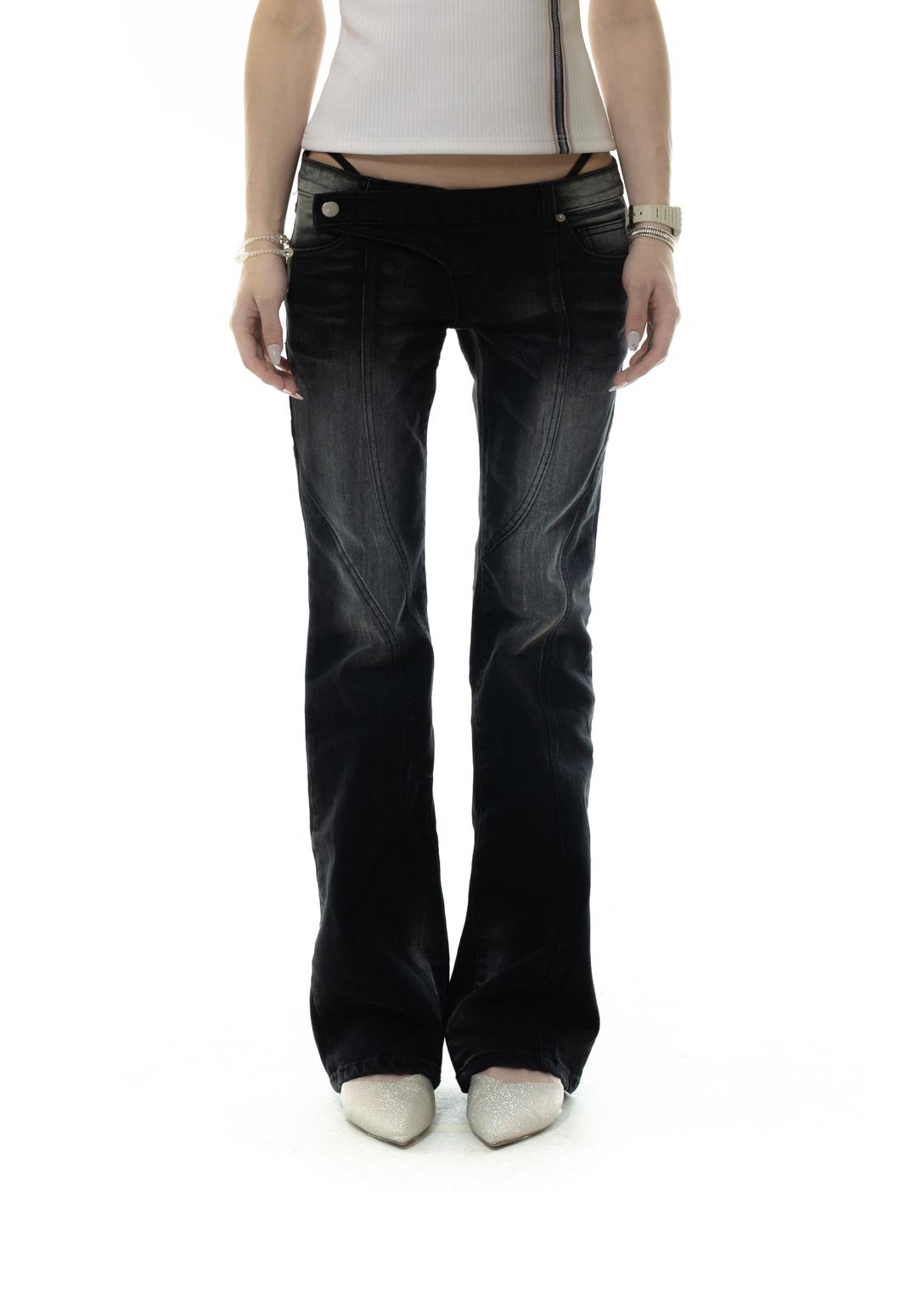 Low-rise washing jean