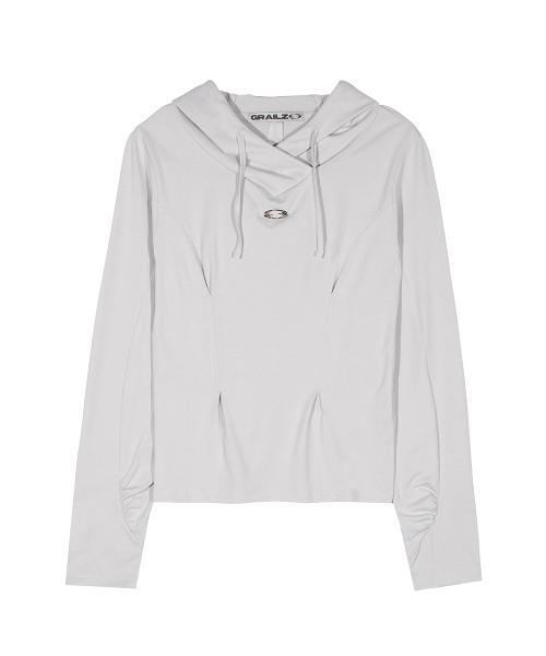 그레일즈(GRAILZ)  PLEATS HOOD TOP [GREY] - 사이즈 & 후기 | 무신사