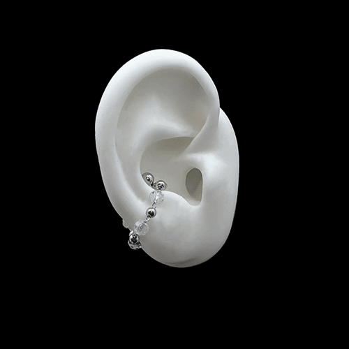 [써지컬]크리스탈체인 피어싱/귀걸이