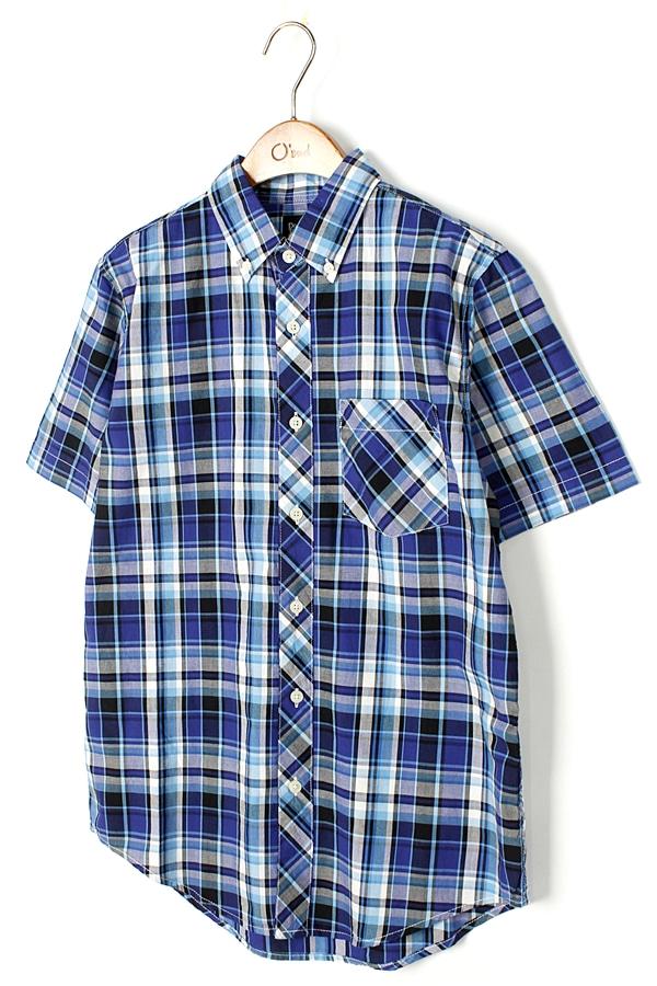 DESIGN TSHIRTS STORE GRANIPH 원 포켓 체크 셔츠 WOMAN_M