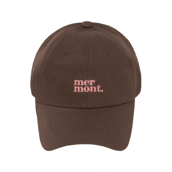 [당일발송]mermont signature cap (pink brown)