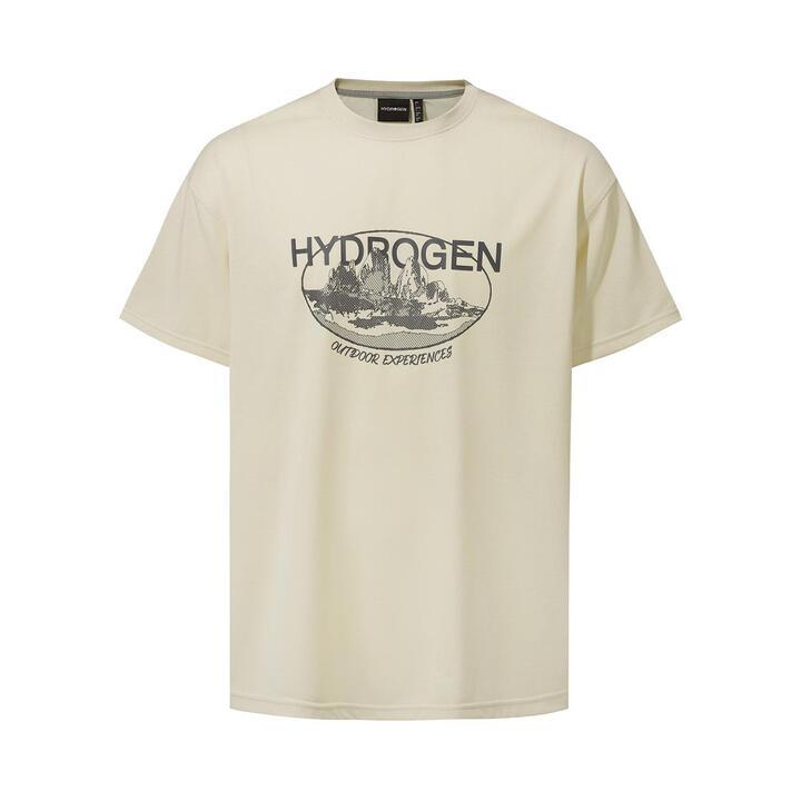 유니 원형 그래픽 반팔 티셔츠