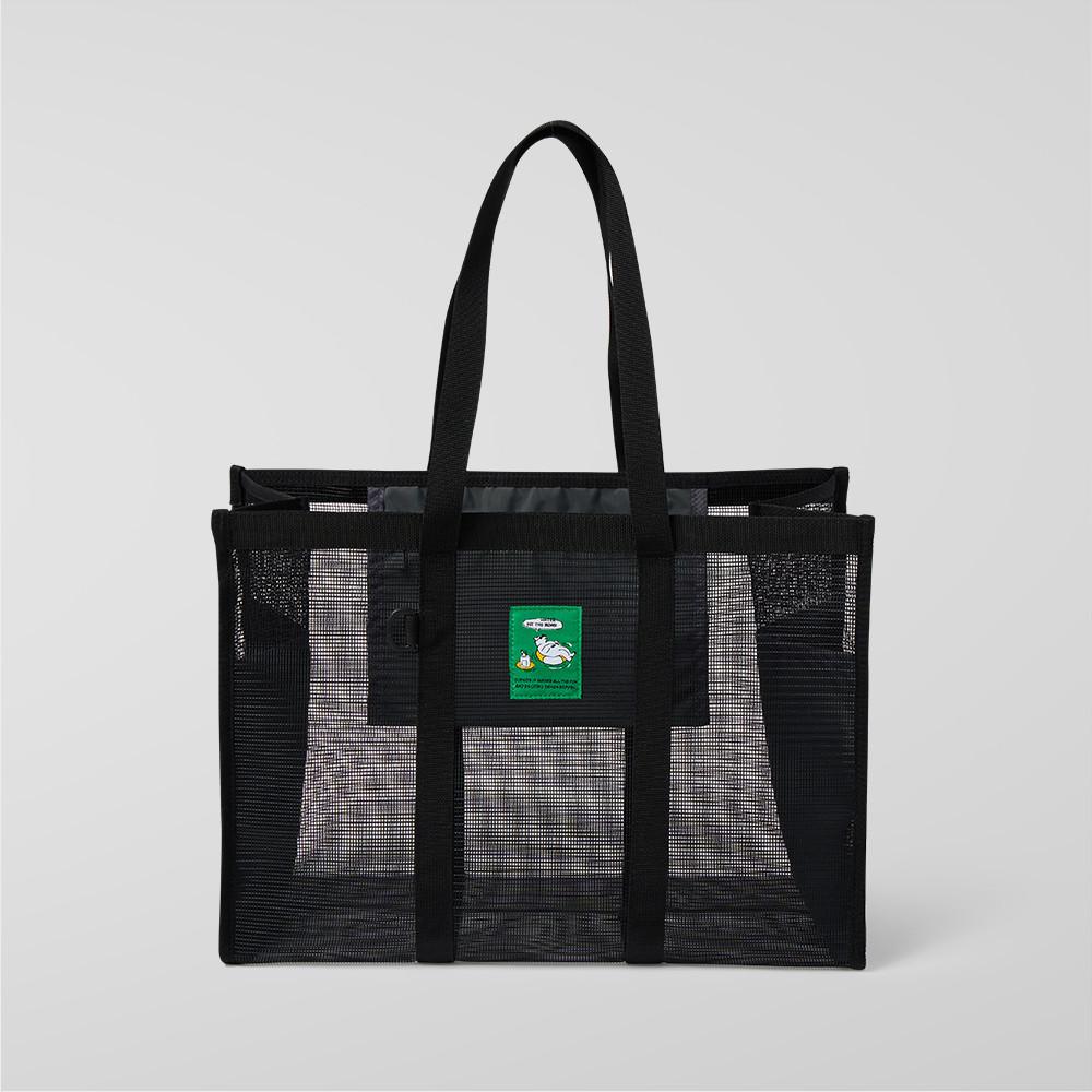 패리티 메쉬 스퀘어백 블랙