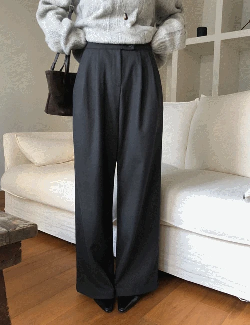 로미 버튼 슬랙스