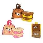 리락쿠마 사각밀폐 2단 도시락