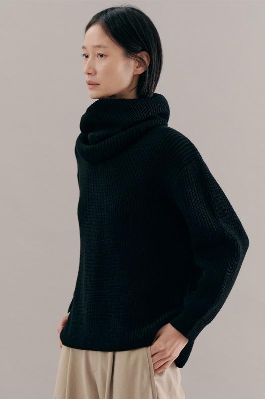 N83 넥워머 브이넥 니트_2COLOR