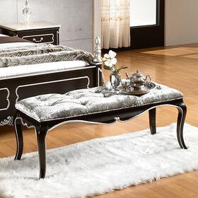 유캐슬 로젠블랙 엔틱 원목 베드벤치 (착불)