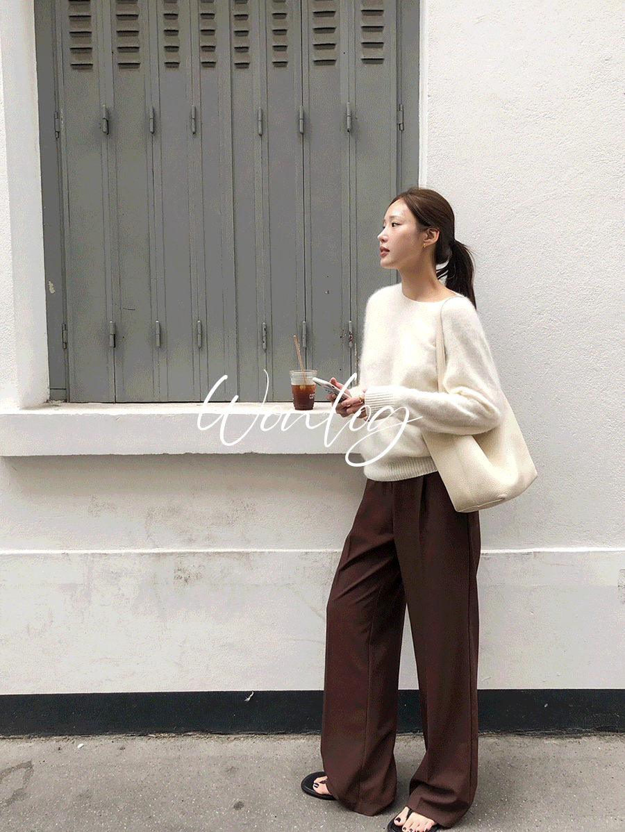 원로그 [뉴컬러ෆ/누적 59만장!] WONT 어텀 핀턱 슬랙스