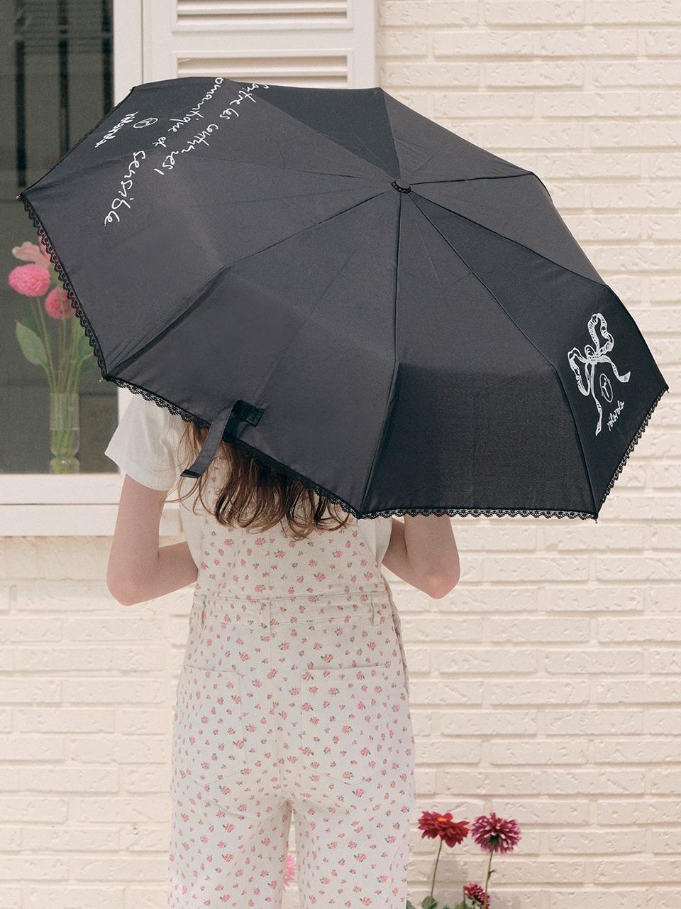 RIBBON UMBRELLA BLACK