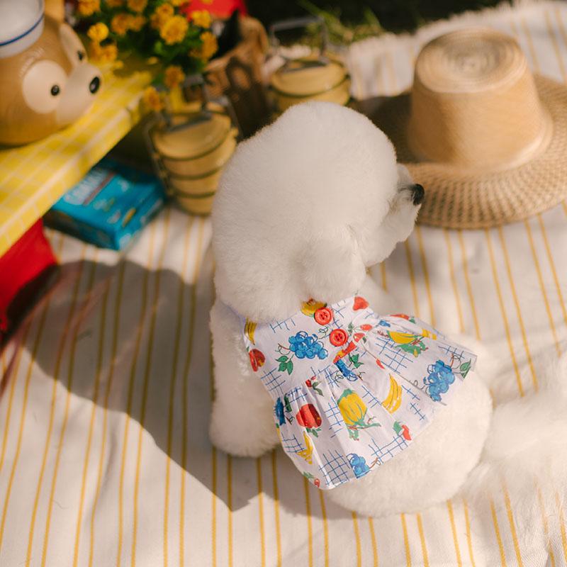 봉봉 체크 버튼 탑 - 후르츠믹스