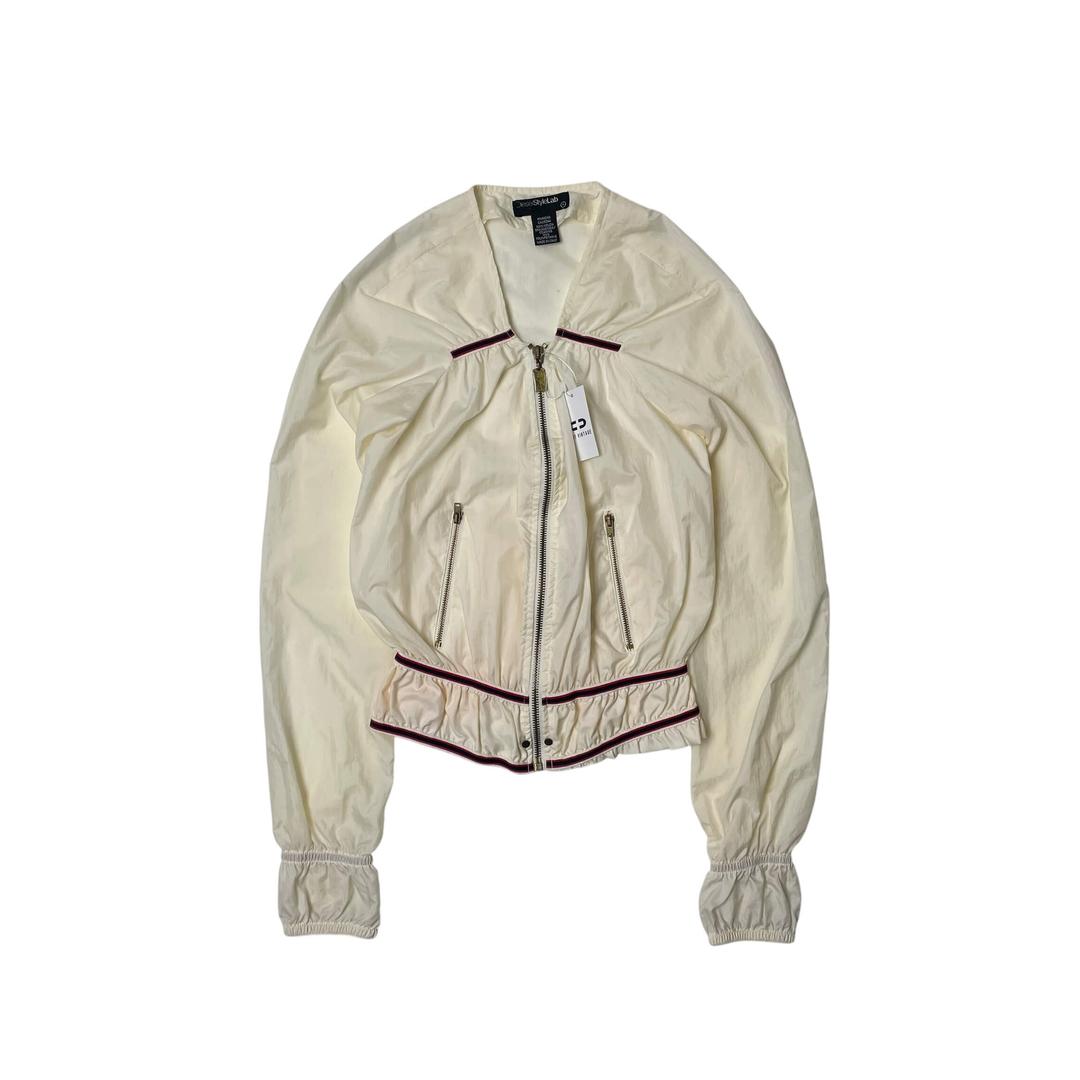 Diesel style lab shirring zip up jk (italy made)