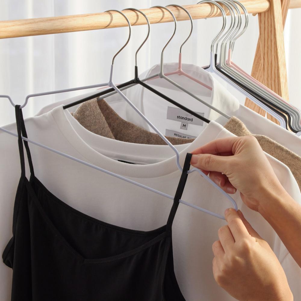 진심감성 베이직 논슬립옷걸이 10P