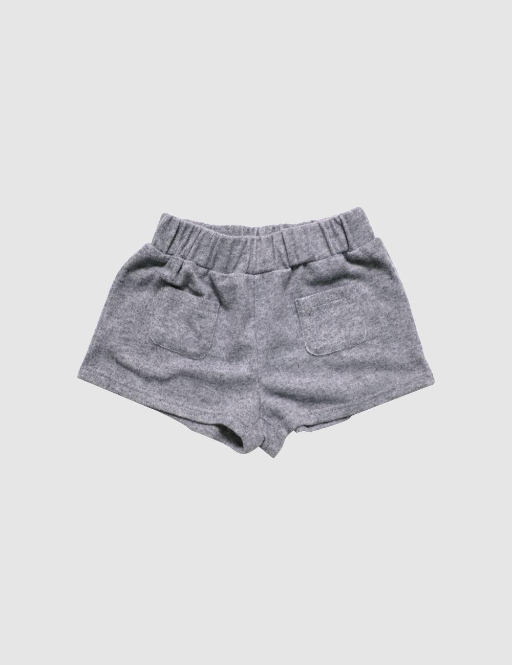 Knit shorts, light grey