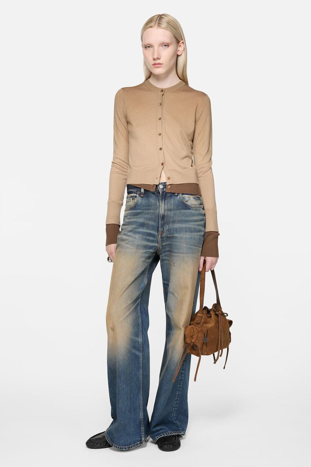 레이어드 실크 가디건