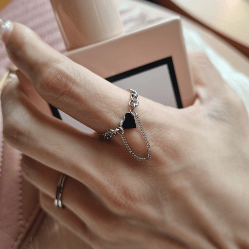 [써지컬] 하트 체인 반지