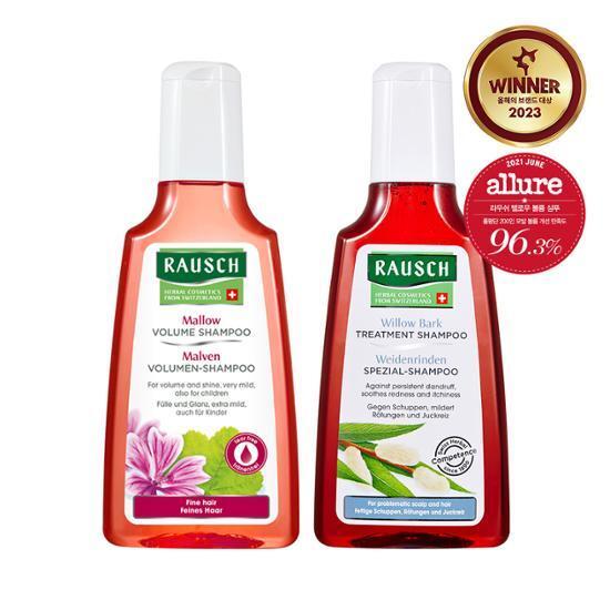 라우쉬 멜로우 볼륨 샴푸 200ml & 윌로우바크 트리트먼트 샴푸 200ml