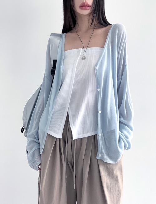 light summer V-neck cardigan