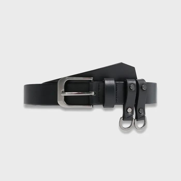 카우하이드 레더 키링 벨트 BLACK