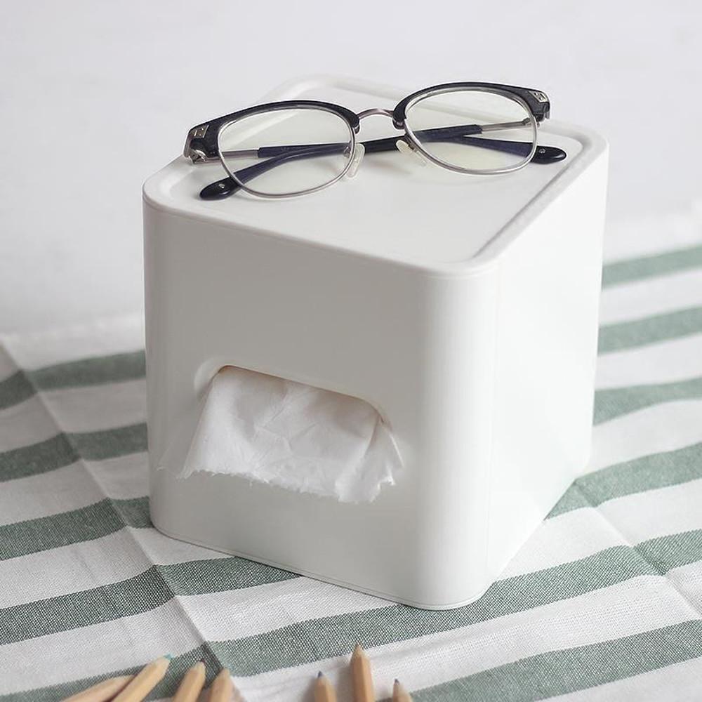 정사각 파스텔 두루마리 휴지케이스