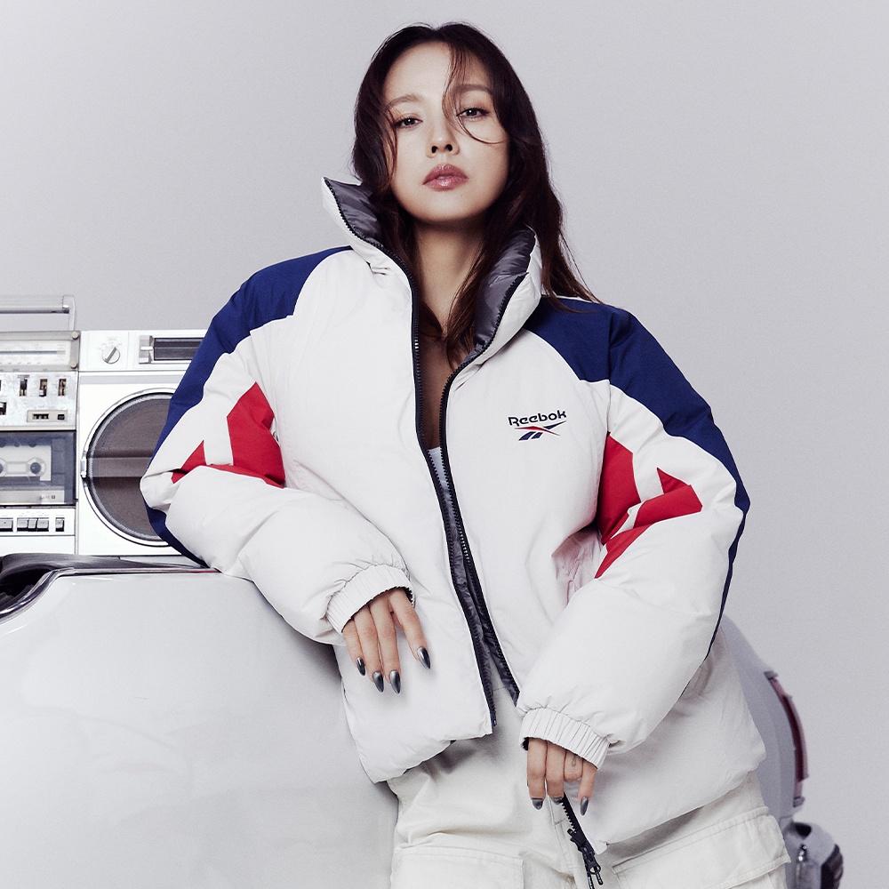 벡터 리버시블 다운 자켓 - 베이지