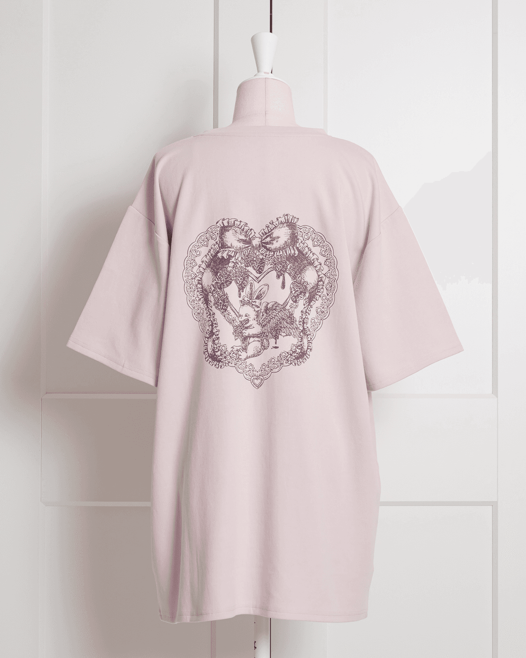 pium sweet berry bunny オーバーサイズ半袖Tシャツ