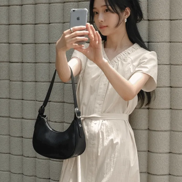 [하객룩/주문폭주][NEAH] 셀렉트 브이넥 롱원피스