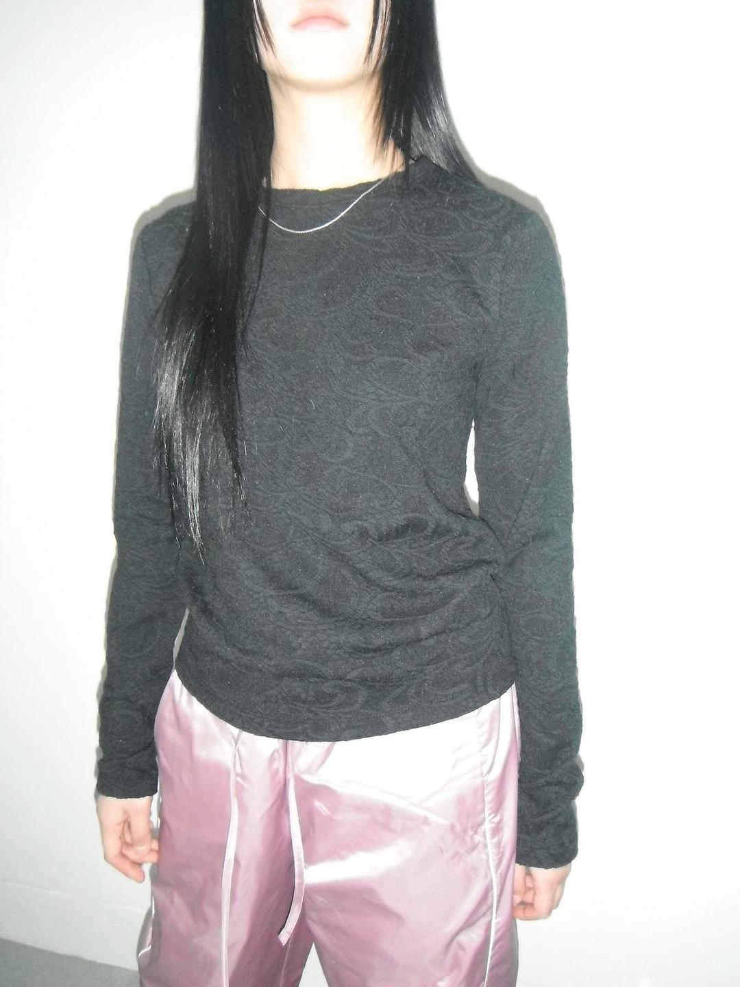 JACQUARD T-SHIRT (BLACK)