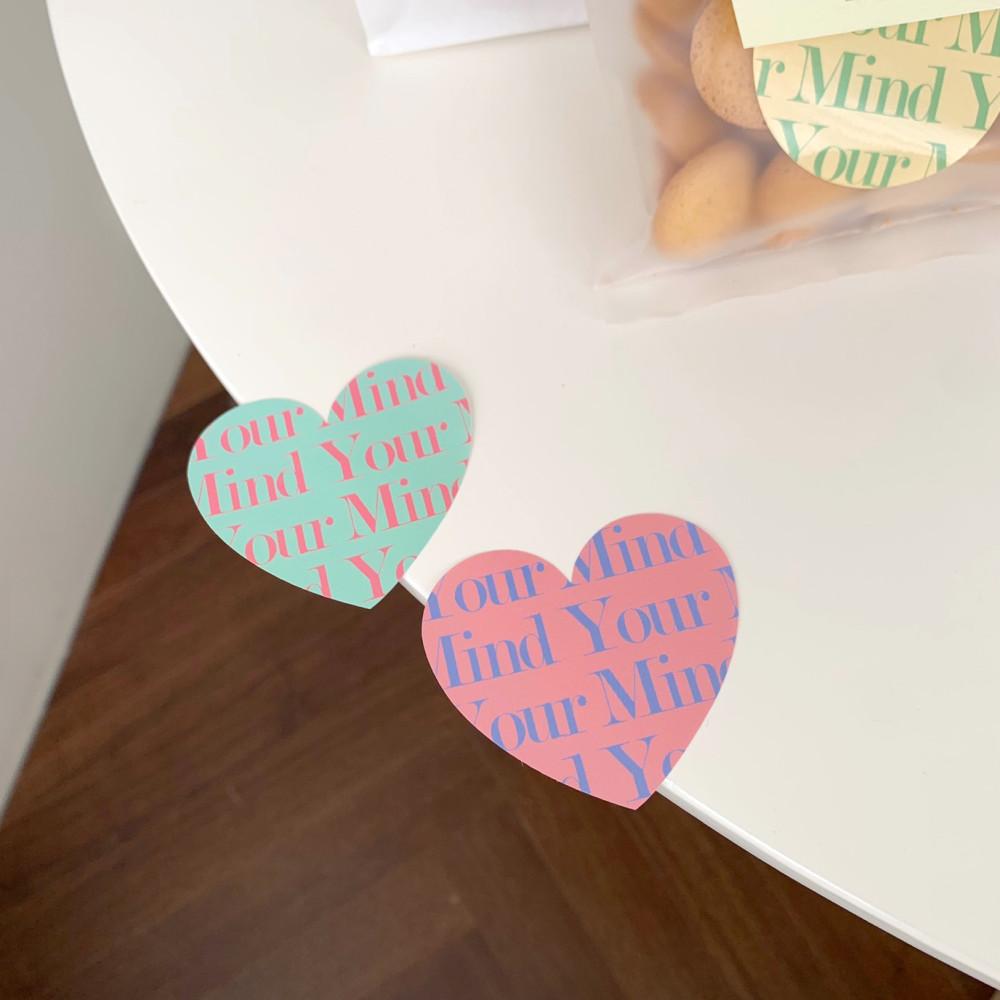 유어마인드 스티커 카페 쿠키 디저트 포장