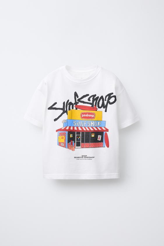 SURFSHOP 프린트 티셔츠