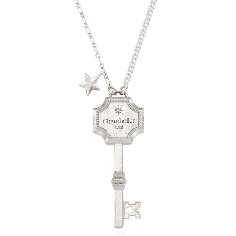 Lucky Key Silver Necklace