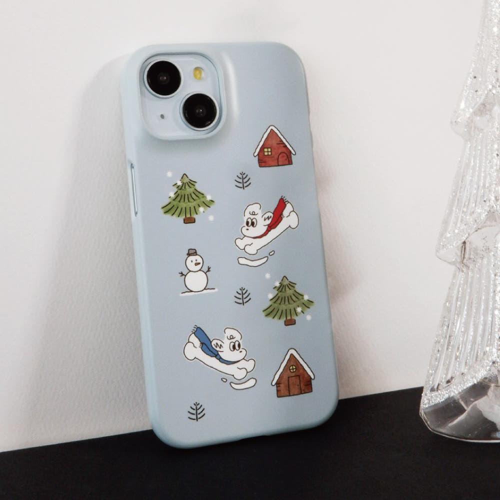 힙한 폰케이스 맥세이프 겨울숲 무광 카드수납 하드 케이스 아이폰16 프로