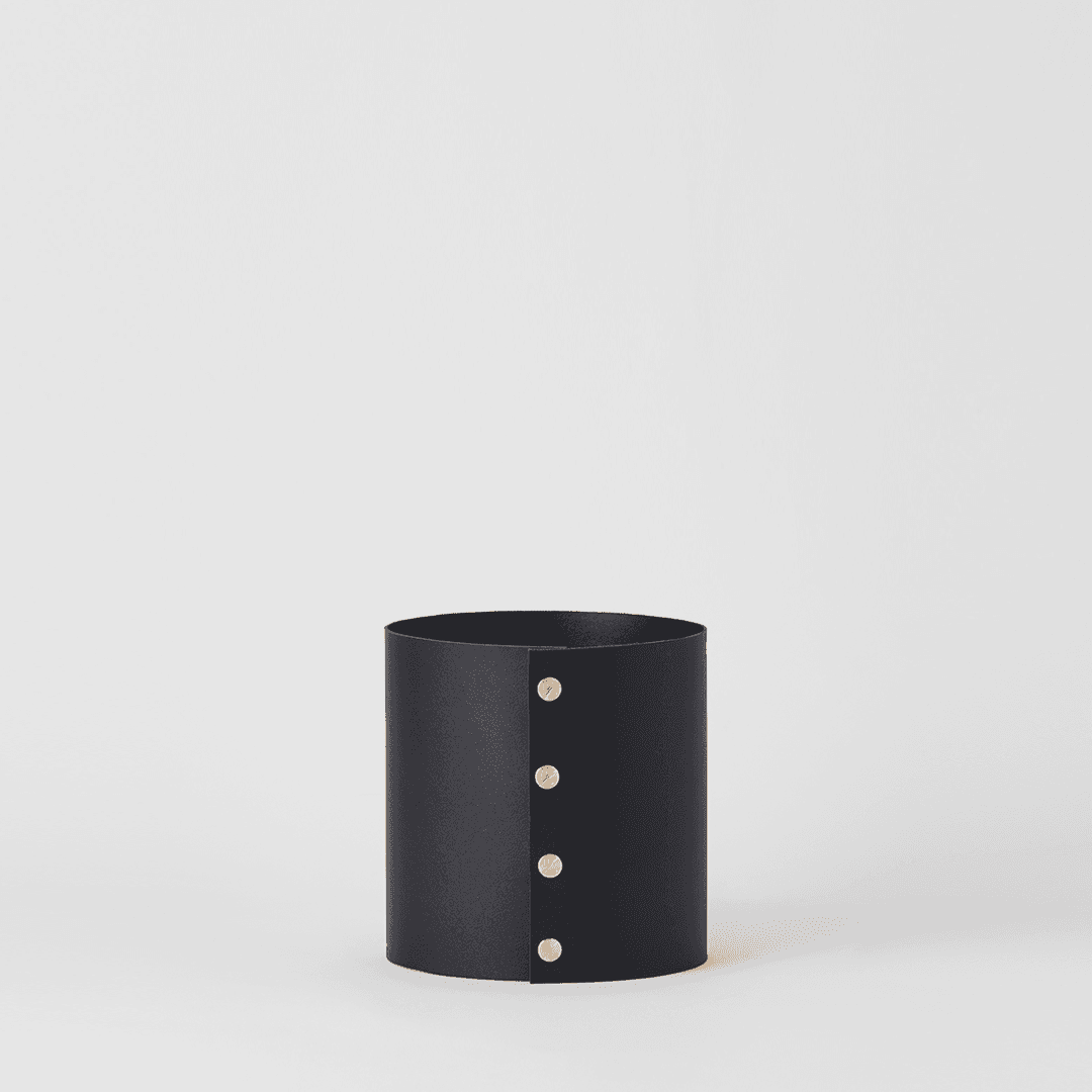 팟커버 레더 블랙 XS - XL / 화분 커버