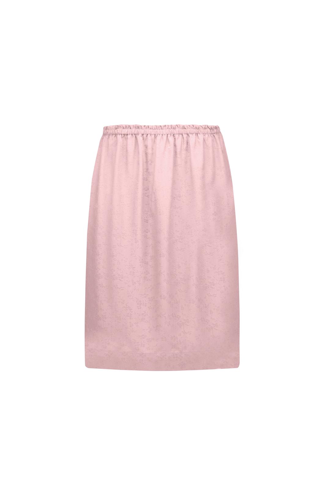 ELASTIC MIDI SKIRT (PINK)