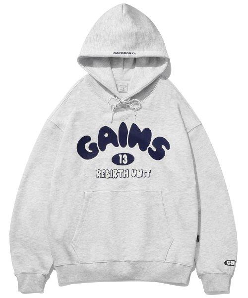 리버스 후드티_화이트멜란지