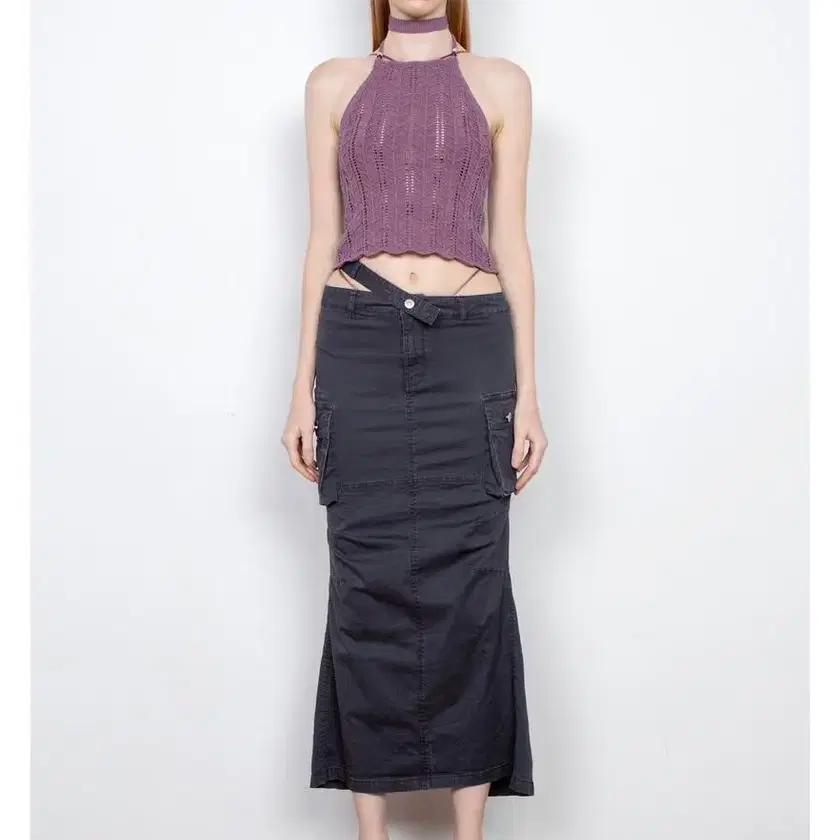 NIX CARGO SKIRT charcoal by Paint Your Pleasure Cargo Skirt