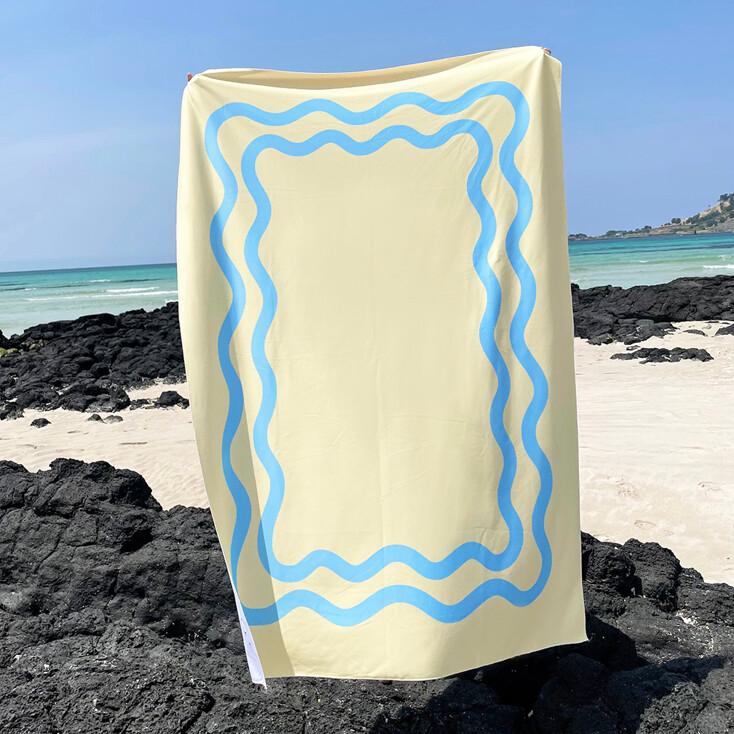 [기프트백증정] 웨이브 비치타올 피크닉매트 2컬러