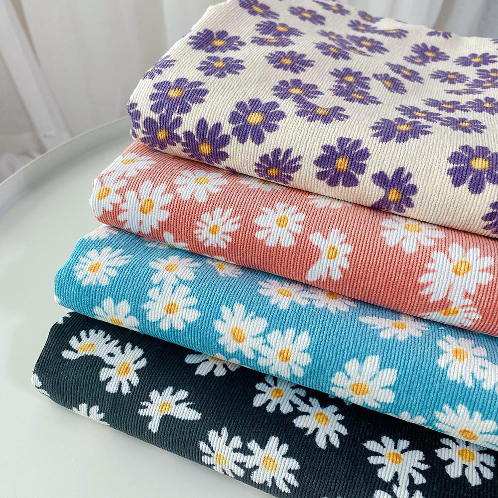 코스모스 골덴 코듀로이 폴리 레이온 원단 (4색)