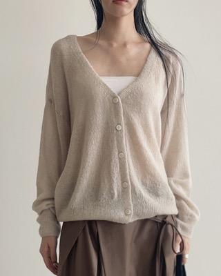 briz alpaca boucle cardigan (3color)