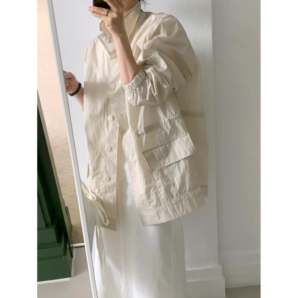 윈드 하프넥 야상 하프 자켓 (2colors)