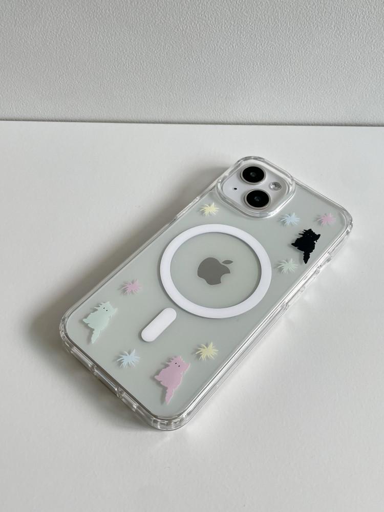 [맥세이프] pastel cat Magsafe phone case 젤하드 케이스