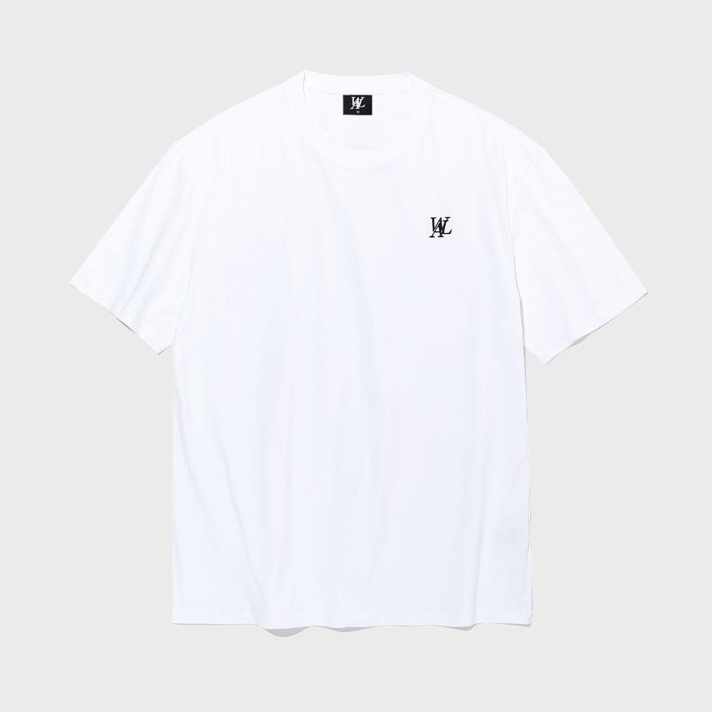 Signature logo wide long T-shirt - WHITE