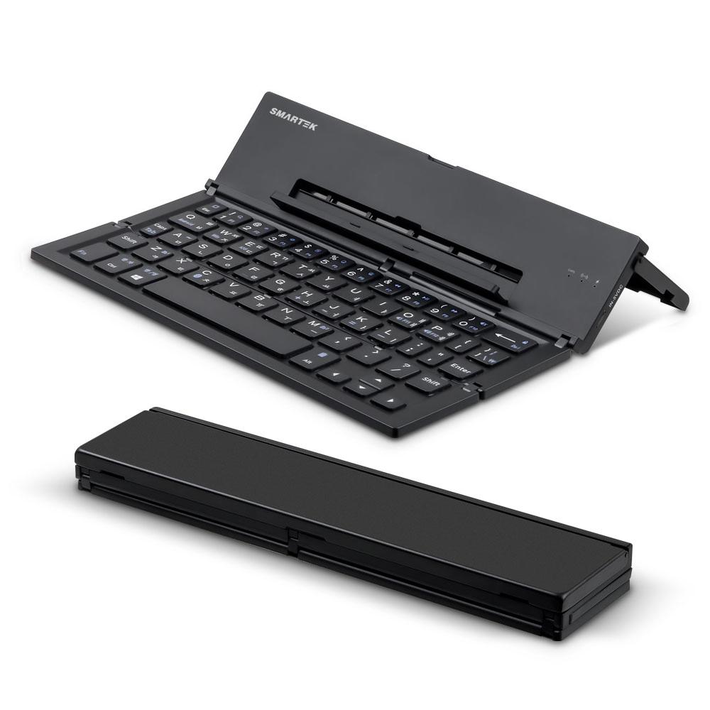 스마텍 4단 접이식 폴딩 키보드 STBK-F1000 휴대용 폴드 태블릿 듀얼 페어링