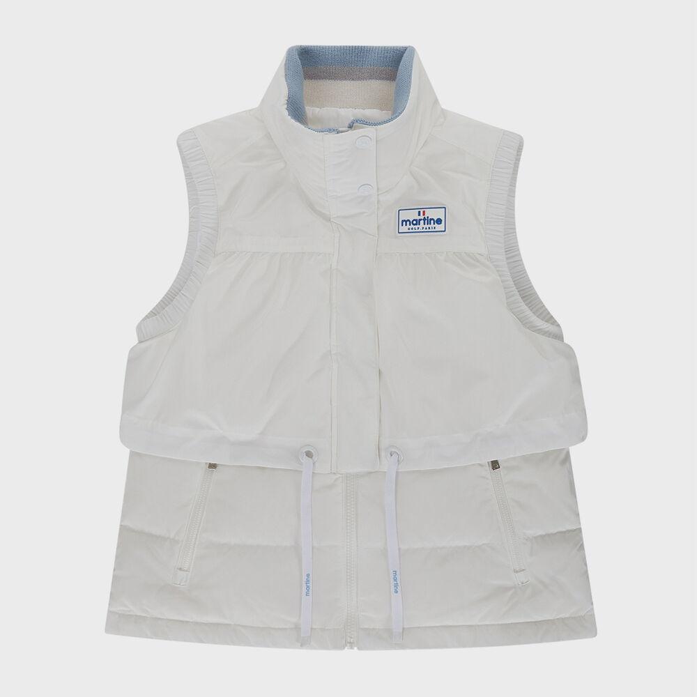 Double Wrap Down Vest_Ivory