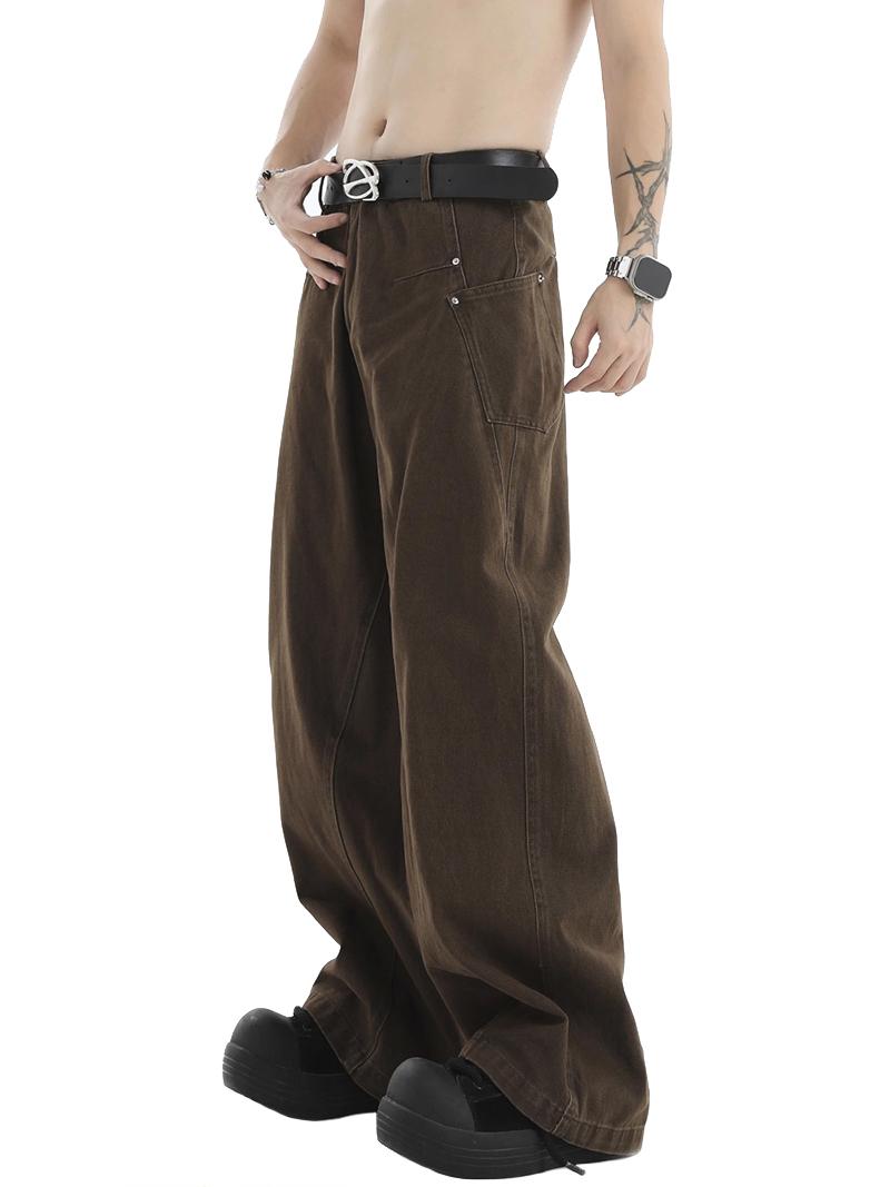 Basic Pure Color Washedd Casual Pants (3Color)