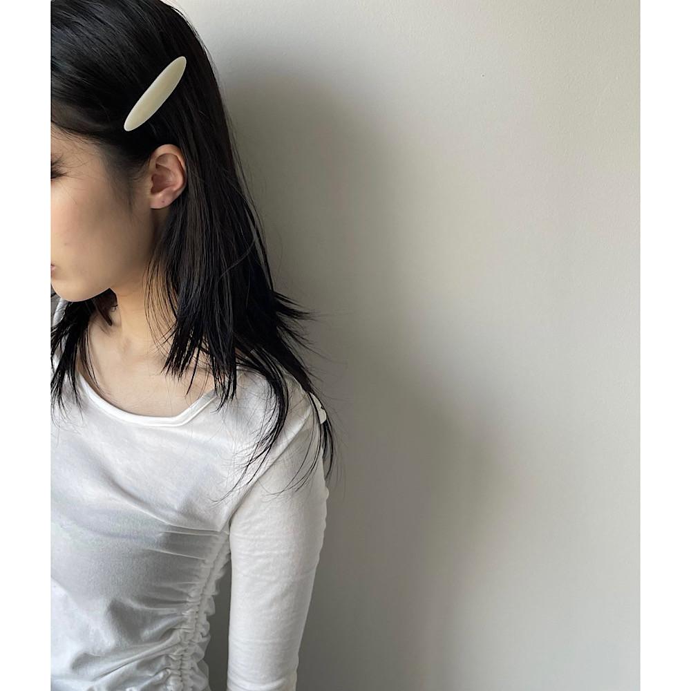 심플 타원 로우 자동 헤어핀 머리핀