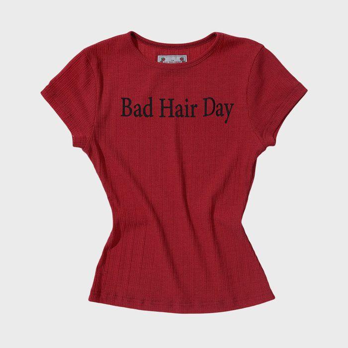 Bad Hair Day Tee Red